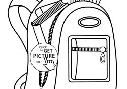 Backpack Coloring Page Backpack For School Coloring Page For Kids Printable Free Coloing