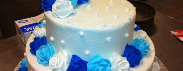 Blue And White Birthday Cake Birthday Cakes Butter Cream Wedding Cake W Light Blue Royal