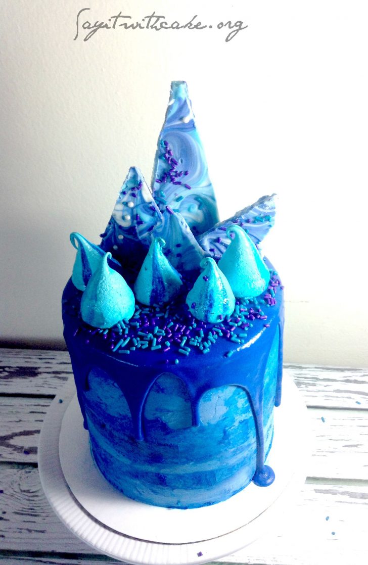 Happy Birthday Blue Cake - Blue Chocolaty Birthday Cake | Maddison Brown