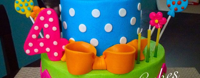 Colorful Birthday Cakes Girly Colorful Bright Birthday Cake Girls Teen Polka Dot Chevron