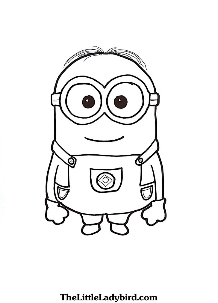 Coloring Pages Minions Free Dave The Minion Coloring Page ...
