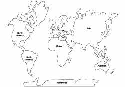 Continents Coloring Page Coloring Pages Montessori World Map And Continents Page 16ring