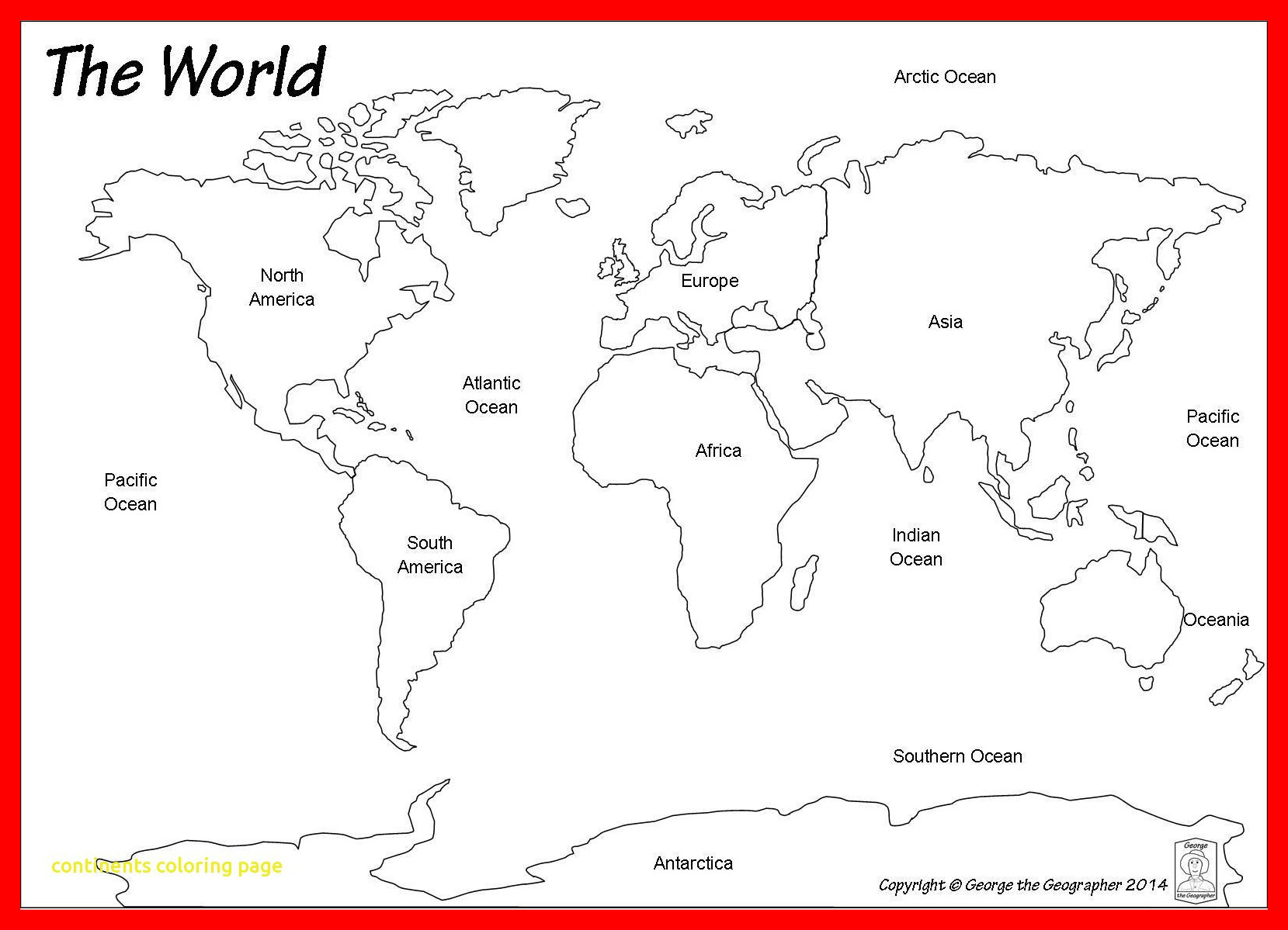 Free Continent Printables