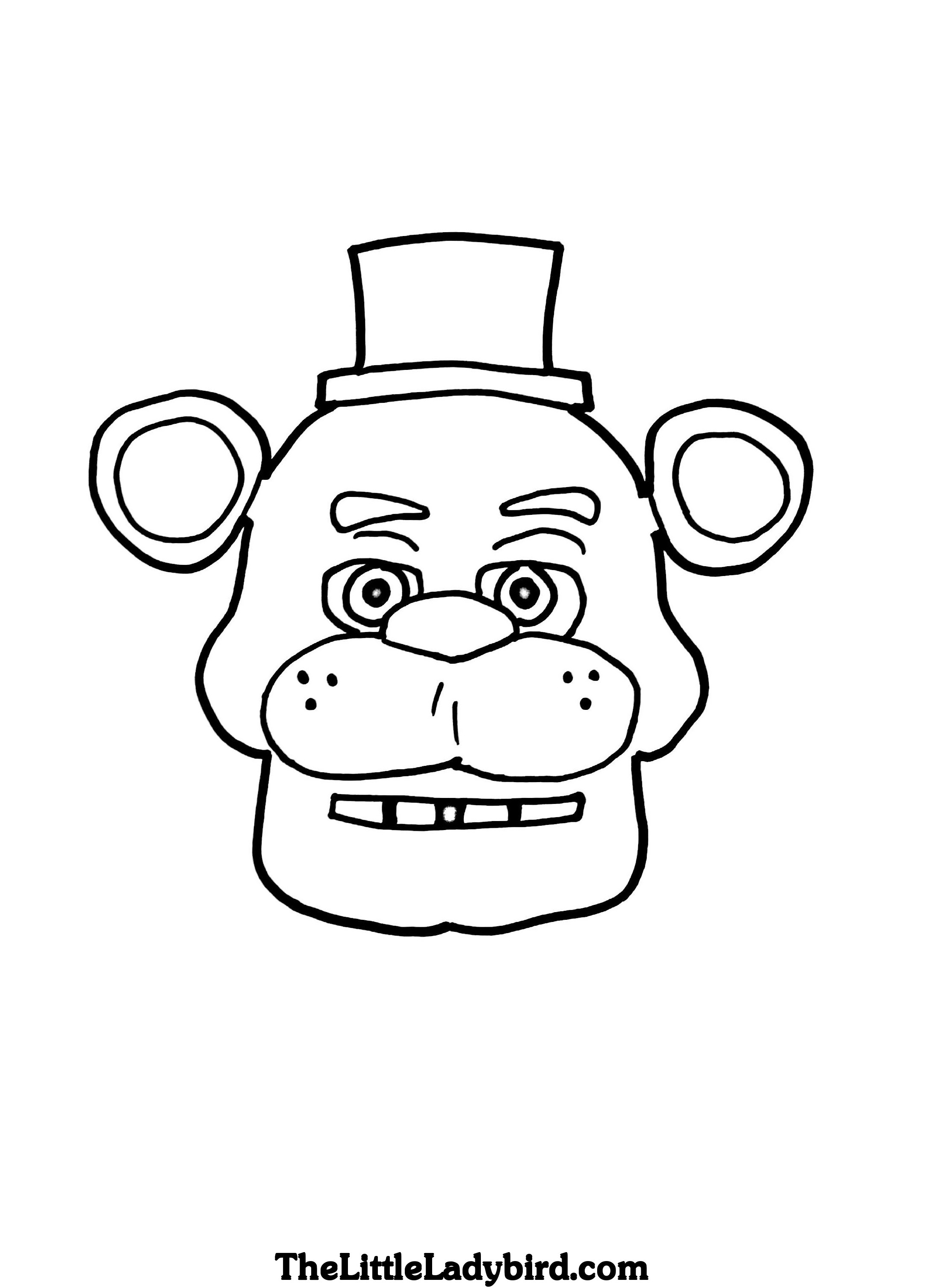 Five Nights At Freddy's Coloring Pages Free Five Nights At Freddys