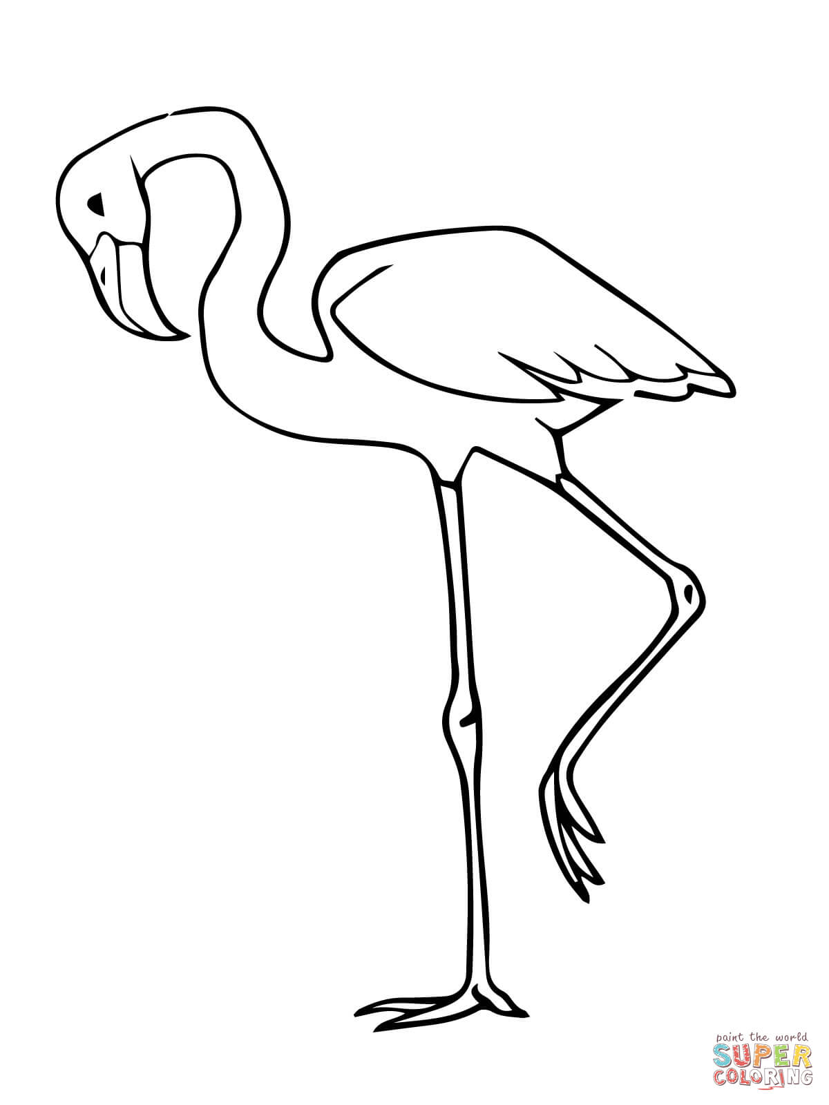 Flamingo Coloring Pages Flamingos Coloring Pages Free Coloring Pages 3