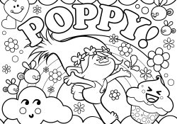 Free Trolls Coloring Pages Trolls Movie Coloring Pages Best Coloring Pages For Kids