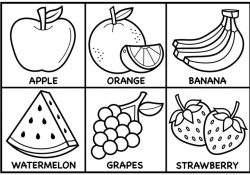 Fruit Coloring Pages How To Draw Fruit For Kids Fruit Drawings For Kids