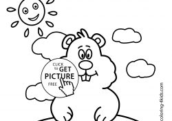 Groundhog Coloring Page Groundhog Day Coloring Pages For Kids 2 February Printable Free