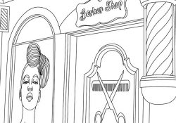 Hair Coloring Pages Hair Salon Coloring Pages Hellokids