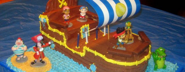 Jake And The Neverland Pirates Birthday Cake Cobo Bucky The Pirate Ship Cake Jake And The Neverland Pirates