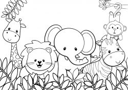 Jungle Animal Coloring Pages Coloring Pages Jungle Animals Coloring Pages Staggering Photo