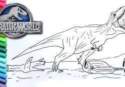 Jurassic World Coloring Pages Jurassic World Fallen Kingdom Drawing And Coloring Dinosaur Trex