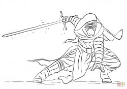 Kylo Ren Coloring Page Kylo Ren Coloring Page Free Printable Coloring Pages