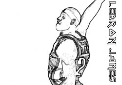 Lebron James Coloring Pages Lebron James Coloring Page Coloring Home