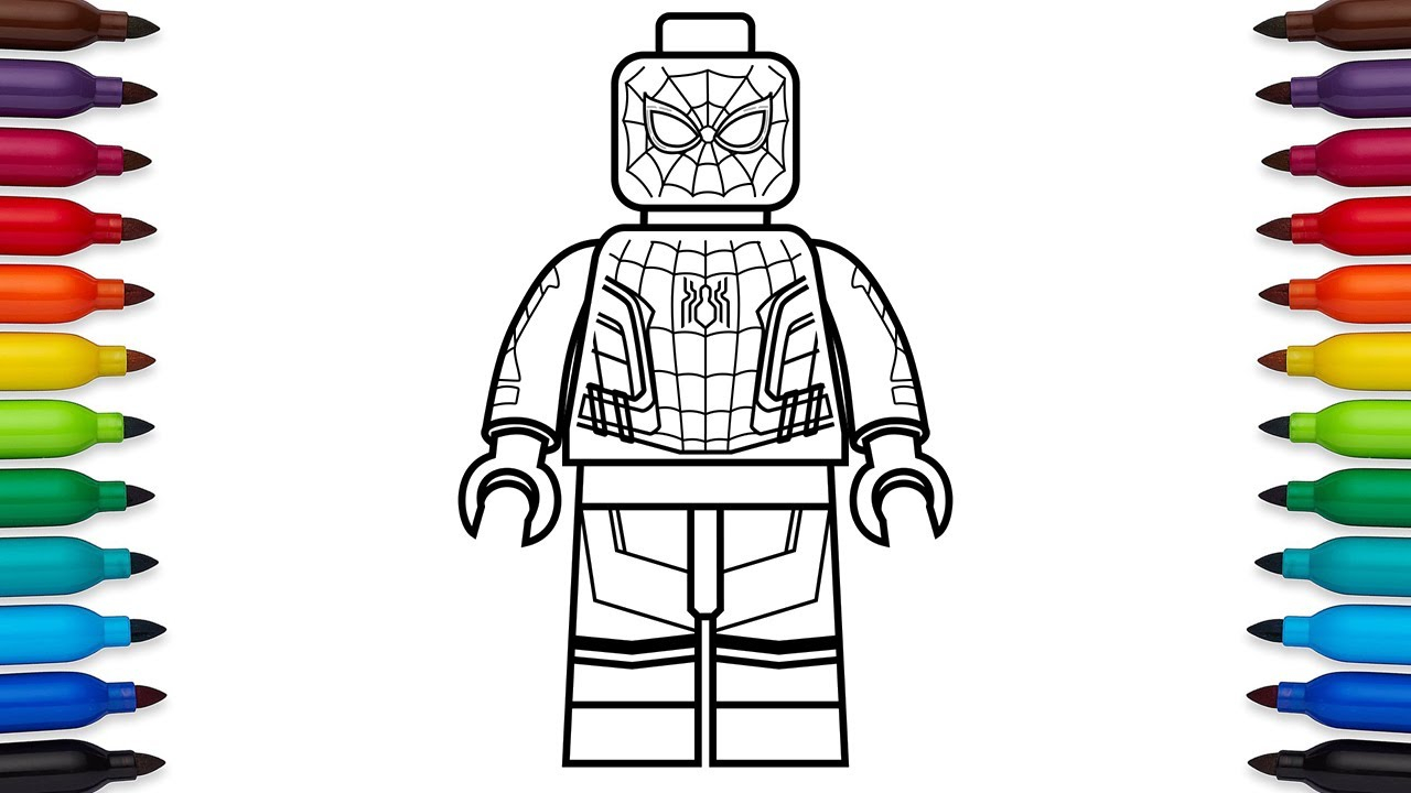 Free Printable Lego Spiderman Coloring Pages