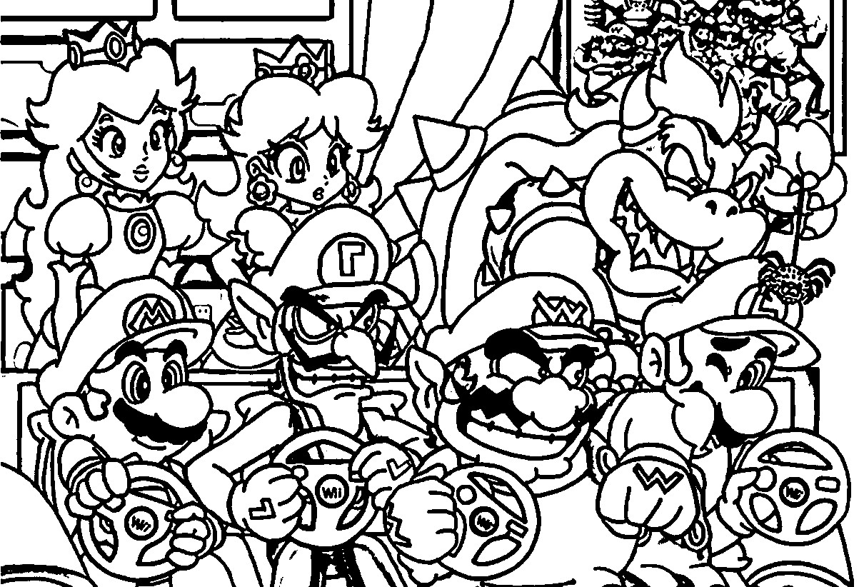 Mario Coloring Pages Nintendo Coloring Pages Super Mario Bros Free