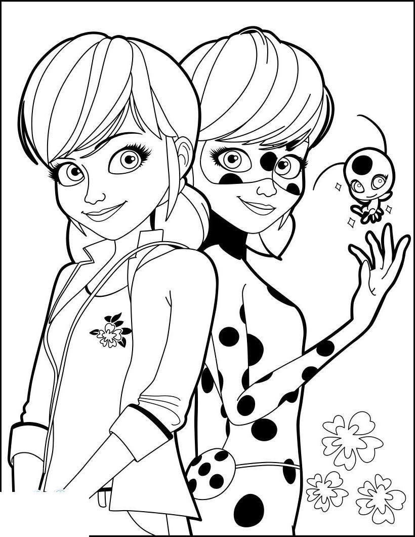 Miraculous Ladybug Coloring Pages Miraculous Ladybug Coloring Pages
