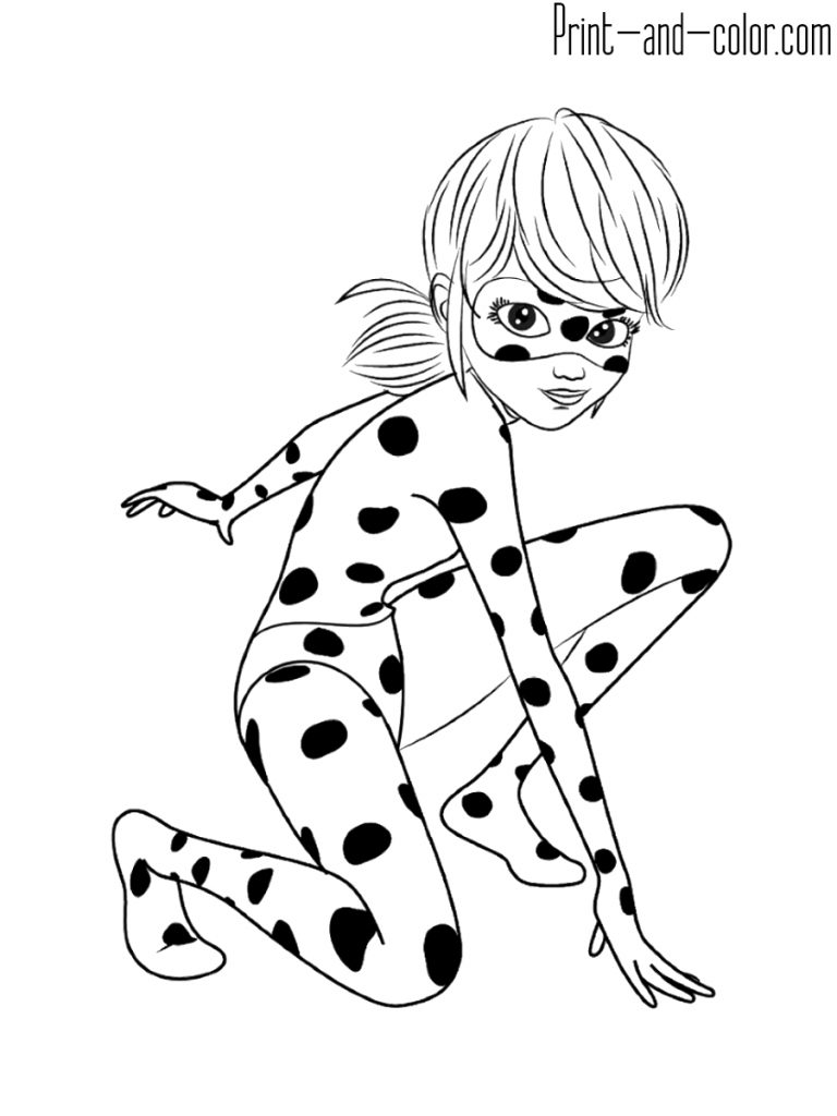 Miraculous Ladybug Coloring Pages Miraculous Tales Of Ladybug Cat Noir ...