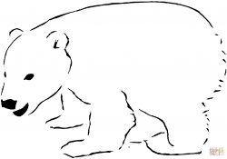 Polar Bear Coloring Pages Polar Bear 12 Coloring Page Free Printable Coloring Pages