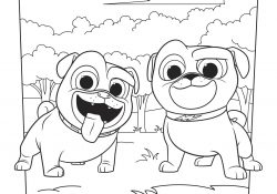 Puppy Dog Coloring Pages Bingo And Rolly Coloring Page Activity Disney Family