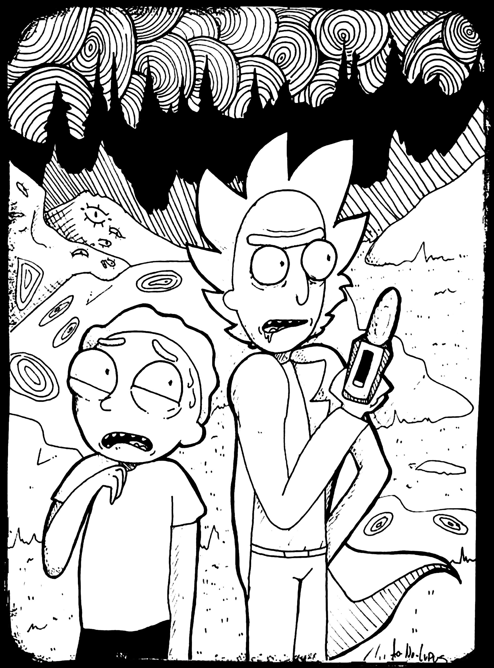 25+ Amazing Image of Rick And Morty Coloring Pages - entitlementtrap.com