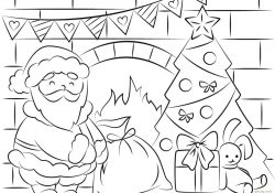 Santa Coloring Page Free Santa Coloring Pages And Printables For Kids