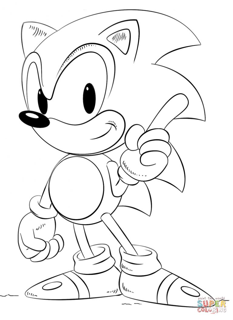 Sonic Coloring Page Sonic Coloring Pages Free Coloring Pages ...